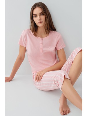 Pierre Cardin Kadın Pembe Kapri Takım