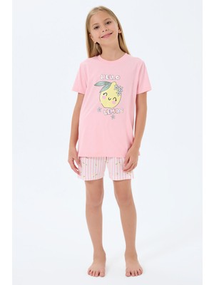 Rolypoly Kız Çocuk Pembe Şort Takım