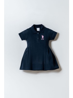 U.s. Polo Assn. Kız Bebek Lacivert Elbise