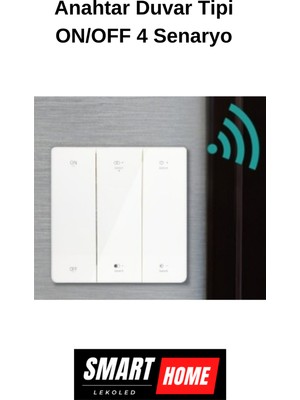 Lekoled Switch 6 Keys ON OFF A B C D，colour：White  CR 2032