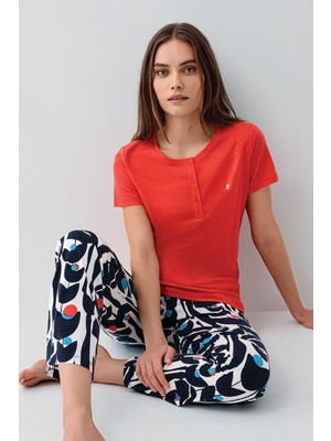 Pierre Cardin Kadın Kırmızı Pijama Takım