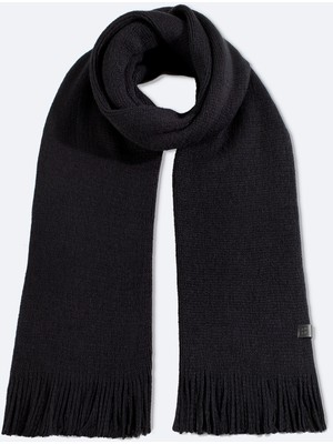 Avva Erkek Siyah Basic Püsküllü Şal A52Y9401