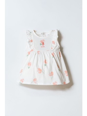 U.s. Polo Assn. Kız Bebek Beyaz Elbise