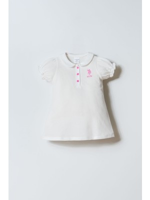 U.s. Polo Assn. Kız Bebek Beyaz Elbise