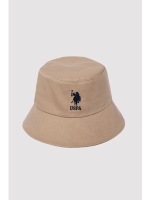 U.S. Polo Assn. U.S. POLO ASSN Bej Renkli Erkek Bebek Şapka Dokuma Kumaş ile Günlük Stil