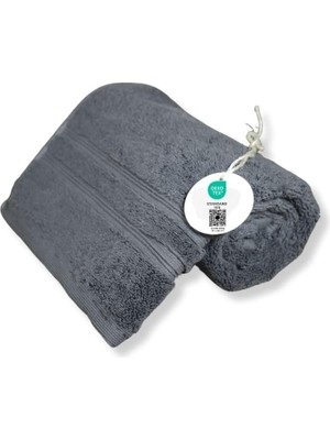 Storemax %100 Lüks Türk Pamuğu Banyo Havlusu - Banyonuz Için Yumuşak, Emici ve Peluş Tekstil | Elegance El Havlusu | Üstün Kalite Havlu (Kömür, 50X70 Cm)