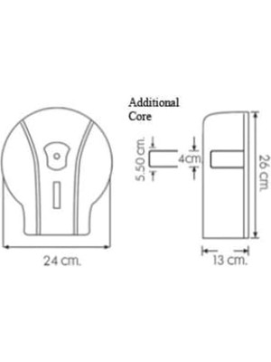 Storemax Mini Wc Tuvalet Kağıdı Dispenseri Aparatı Beyaz Mj1