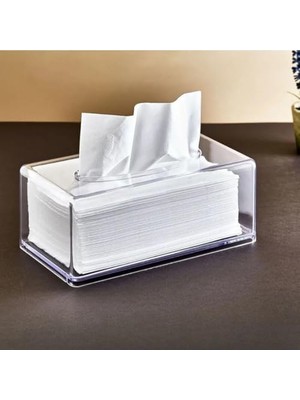 Storemax Peçete Organizeri Şeffaf Peçetelik Peçete Düzenleyicimendil Peçete Kutusu Koyucu Mendil Kabı (1)