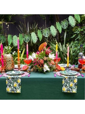 Storemax Yaprağı Çelenk Parti Süslemeleri, Uzunluk 2,6m, 8,5 Ft, Yeşil