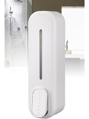 Storemax Duvara Monte 350ML Beyaz Sabunluk Sıvı Banyo El Duş Jeli Şampuan Dağıtıcısı 1450