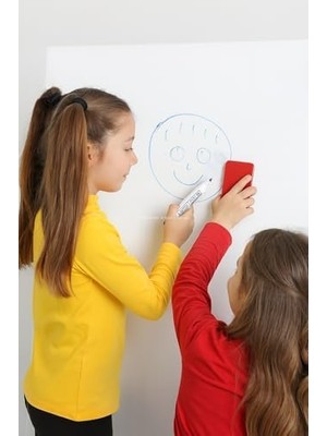 Storemax 3'lü Tahta Kalemi Seti, Siyah, Mavi ve Kırmızı Renk, Yuvarlak Uçlu, Canlı Renk, Gölgelenme Yapmaz, Kolay Silinebilir, Okul ve Ofis Tipi Tahta Kalemi, Silgi Hediyeli