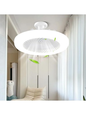 Storemax Poyraz Fan LED Işıklı Tavan Vantilatörü, 42W, Kumandalı, 5 Kanatlı, 3 Kademe Hız, Dimlenebilir, 3 Renk Led, E27 Duylu, Sessiz Çalışma, Beyaz