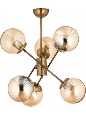 Avonni AV-7013-403-6E Eskitme Kaplama Modern Avize E27 Metal Cam 45 cm