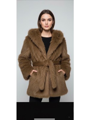 Rabiossa Kapşonlu Ithal Kürk