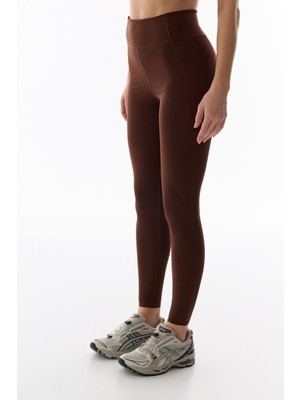 Penti Kahverengi Stretch-360 Orta Destek Yüksek Bel Core Flow Tayt