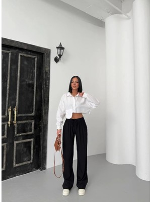 Qutta Kadın Çilek Kumaş Pantolon