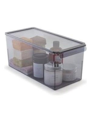 Storemax Kapaklı Küp Düzenleyici Şeffaf Siyah 165 * 355 * 160 mm M-E73-20-25