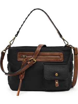 Derimod Kadın Siyah Uzun Askılı Omuz Çantası 25WBD253018