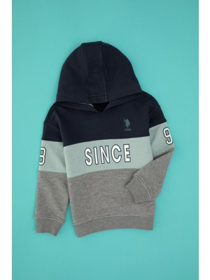 U.s. Polo Assn. Erkek Çocuk Gri Melanj Sweatshirt 50316551-VR086