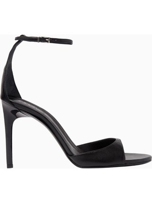 Schutz Scarlett 100 Nappa Deri Bilekten Bağlamalı, 100MM Ince Topuklu Lüks Sandalet