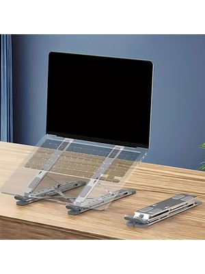 Storemax Ayarlanabilir Laptop Standı – 7 Kademeli, Ergonomik, Kaymaz Silikon Destekli, Taşınabilir Dizüstü Bilgisayar ve Tablet Standı