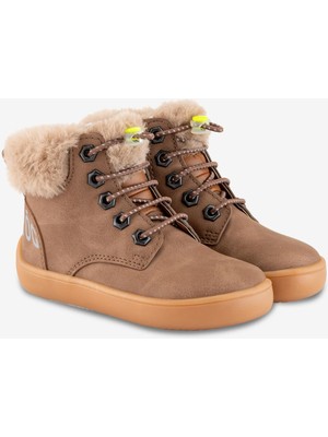 Hopfrög Furry Boots Kahverengi Meşe Barefoot Çocuk Botu