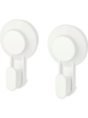 Storemax Vantuzlu Kanca, Beyaz (2'li Paket)