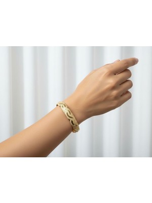 Kuyumcu Nurettin 10 gr (Gram) Kalemli Su Yolu Bilezik 22 Ayar Altın Yatırımlık Işçiliksiz