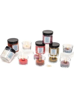 Storemax Dark Kokulu Taba Yaratıcı Inci Tozu Mum (30 Adet Fitil ile BIRLIKTE)-250 gr