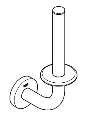 Storemax Start Yedek Tuvalet Kağıdı Tutucu | Duş/banyo Aksesuarları | Krom | 41186000