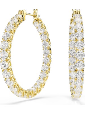 5750620 Swarovski Küpe Matrıx:pe Hoop Whıte/gos