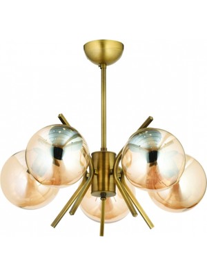 Avonni AV-7013-392-5E Eskitme Kaplama Modern Avize E27 Metal Cam 47 cm