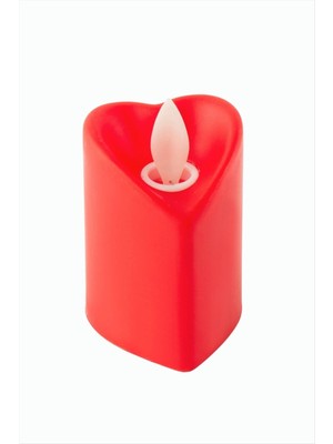 Kalp Şekilli Işıklı Mum