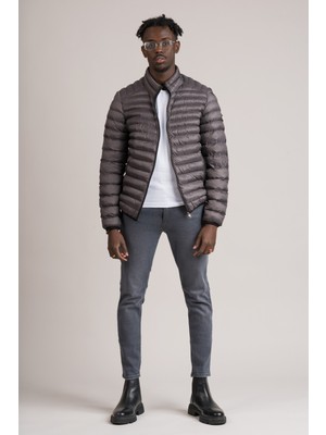 FBI Slimfit Polyamid Astarsız Dik Yaka Hafif Dolgulu Şişme Mont