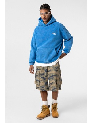 Vamos Yıkamalı Yazı Detaylı Oversize Sweatshirt Saks