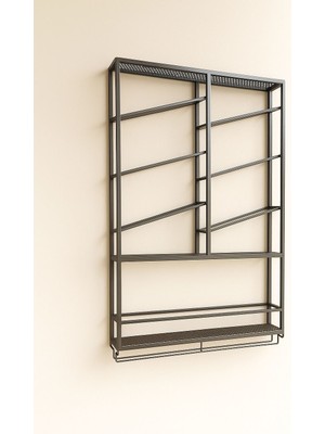 Merzana Metal Şaraplık  ve Kadehlik, Modern Metal Raf