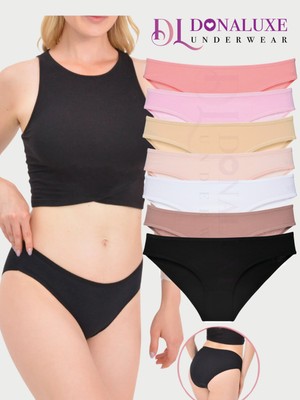 Donaluxe Kadın Külot , Kadın Bikini 7'li Soft Pamuklu Külot
