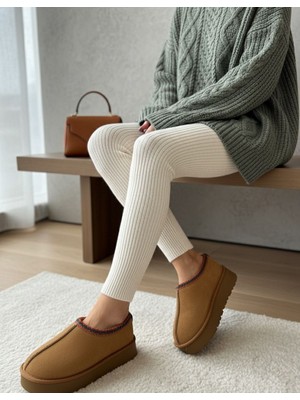 Slipcat Kadın Bot Kadın Ayakkabı Içi Kürklü Kısa Bot Model