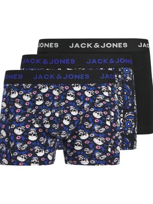 Jack & Jones Jacflower Skull Pamuklu Erkek Boxer 3’lü Paket