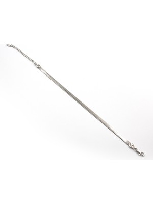 Sose Moda Italyan Zincir Model Xuping Kararmaz Gümüş Kadın Bileklik