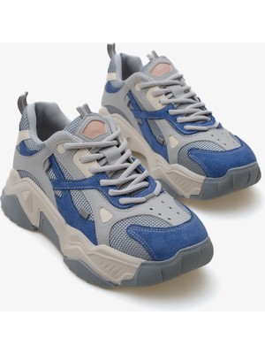 İnna Butikk Siyana Kadın Sneaker Ayakkabı - Mavi Gri