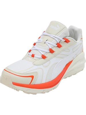 Puma Hypnotic Ls Abrupt Spor Ayakkabı Bej Turuncu Beyaz