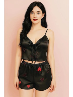 Nightlight Saten Şortlu Takım