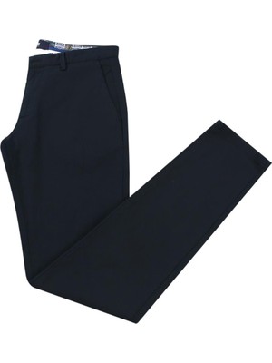 Jakamen Koyu Lacivert Extra Slim Fit Yan Cep Spor Pantolon
