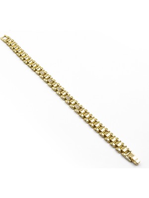 Sose Moda Hasır Model Xuping Kararmaz Bileklik – Gold | Şık, Dayanıklı ve Zarif Dokulu Tasarım