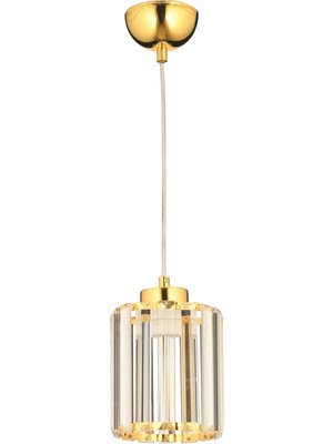 Avonni AV-7013-520-T1-S Sarı Kaplama Modern Avize E27 Metal Kristal 12 cm