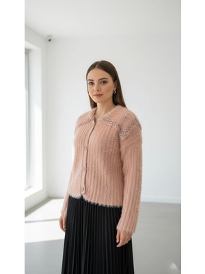 Rabiossa Kadın Angora Yakalı Bluz Ithal