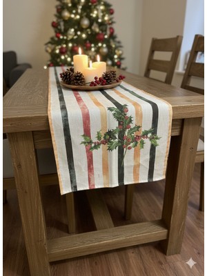 Elvya Pamuk Baskılı Runner & Masa Örtüsü 40 x 140 Cm - ZT810