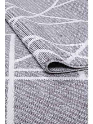 Valery Home Tokyo Bukle Yumuşak Dokulu Halı Kilim Salon Mutfak Koridor Yolluk Dokuma Makine Halısı OP416-GRI