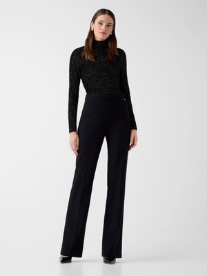 Guess Giselle Uzun Kollu Kadife Kadın Siyah Body 6RGP086359A-JTMU